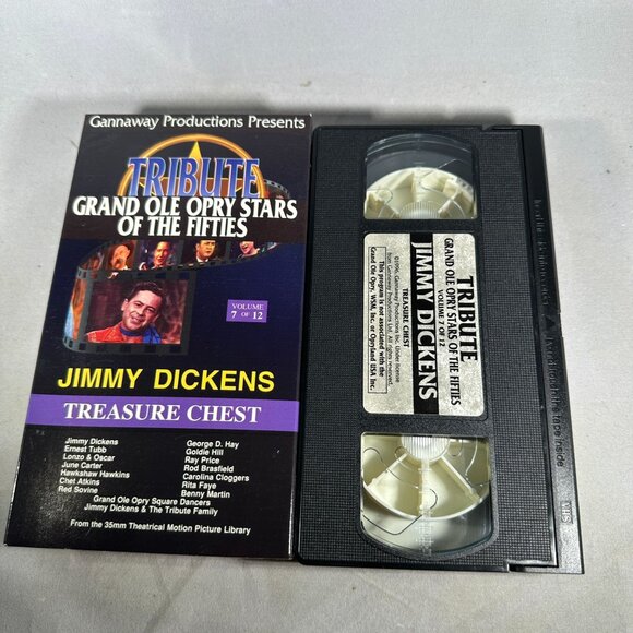 Tribute Grand Ole Opry Stars Of The Fifties Jimmy Dickens VHS Volume 7 Gannaway - Picture 3 of 3